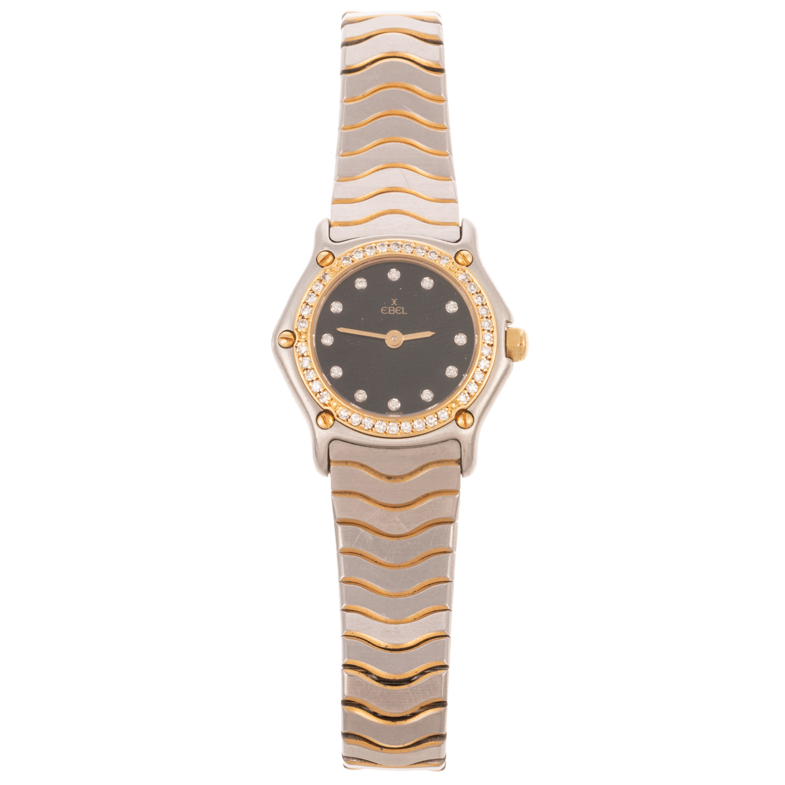 A DIAMOND EBEL TWO-TONE SPORTWAVE