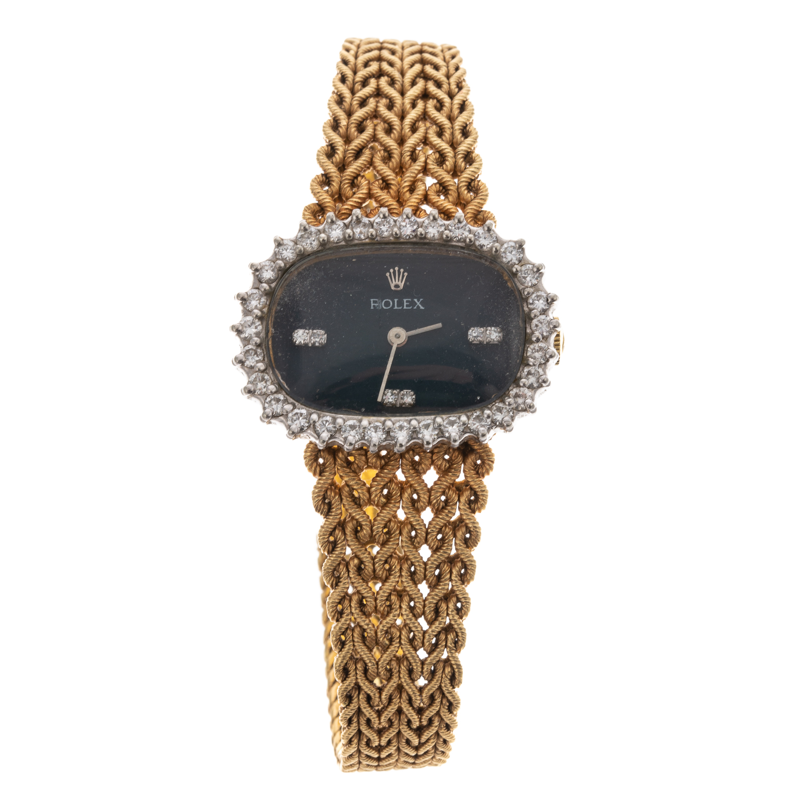 A DIAMOND ROLEX COCKTAIL WATCH IN