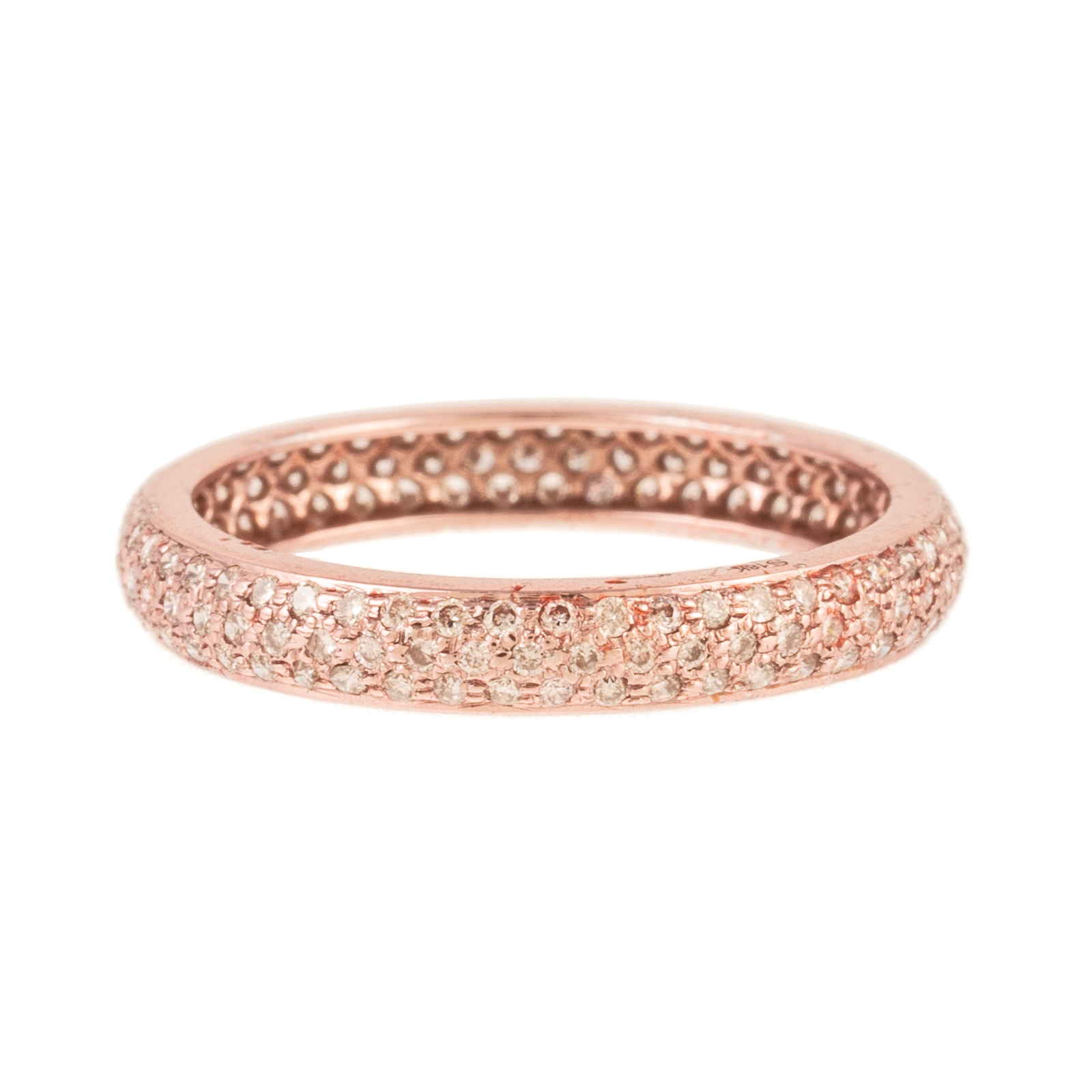 A DIAMOND & ROSE GOLD ETERNITY BAND