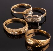 A diamond solitaire ring, spon