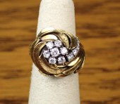 A DIAMOND SWIRL RINGA DIAMOND