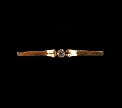 A diamond tie pin, the old cut