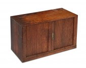 A DIMINUTIVE OAK TAMBOUR DOOR