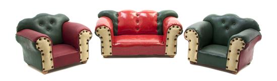 A Diminutive Suite of Upholstered