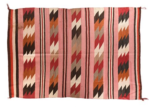 A DINÉ/NAVAJO GERMAN TOWN BLANKET