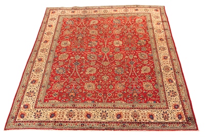 A Directional Tabriz Carpet Overall