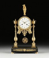 A DIRECTOIRE GILT BRONZE AND B