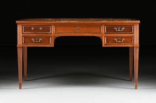 A DIRECTOIRE STYLE LEATHER TOPPED