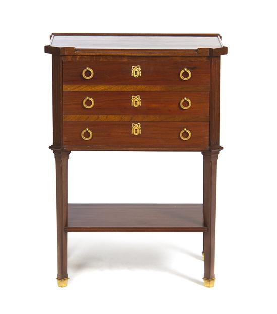A Directoire Style Mahogany Side