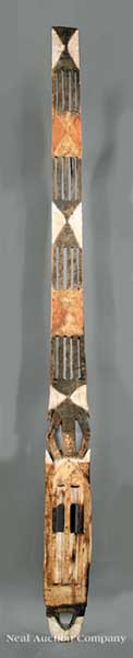 A Dogon Carved and Painted Wood