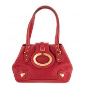 A DOLCE & GABBANA PEBBLED LEAT