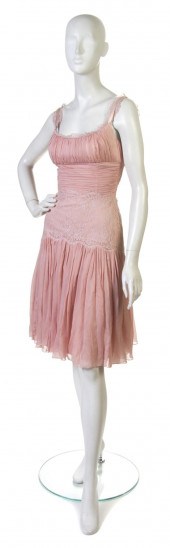 A Dolce & Gabbana Pink Silk an