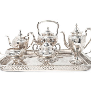 A Dominick & Haff Silver Five-Piece