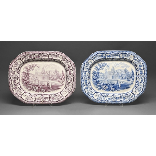 A Don Pottery blue printed
