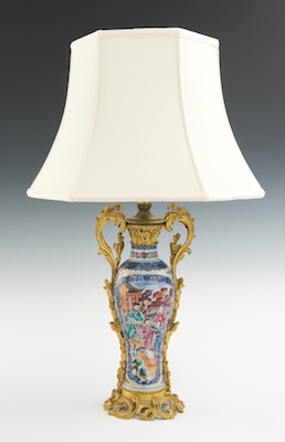 A Dore Bronze Mounted Table Lamp