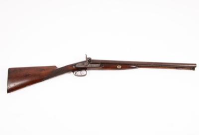 A double-barrel muzzle loading shot