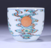 A DOUCAI 'CLOUD' CUP<br>A DOUC
