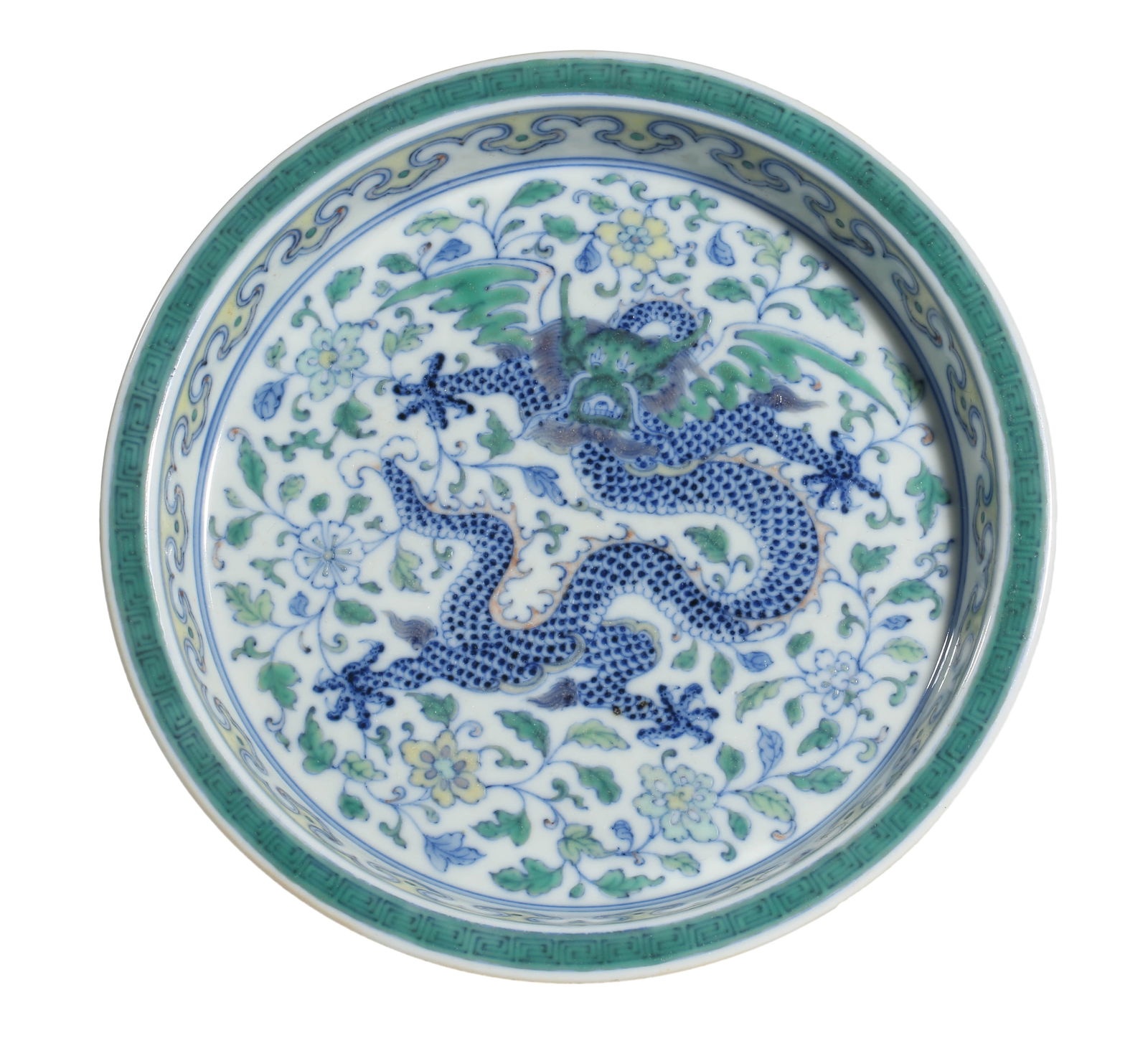 A DOUCAI 'DRAGON' WASHERA DOUCAI