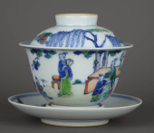 A DOUCAI 'FIGURAL'   BOWL<br>A
