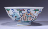 A DOUCAI 'FIGURAL' BOWL<br>A D