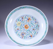 A DOUCAI 'FLORAL' DISH<br>A DO