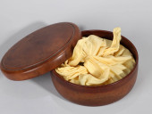 A DOUCAI 'FLORAL' DISH<br>A DO