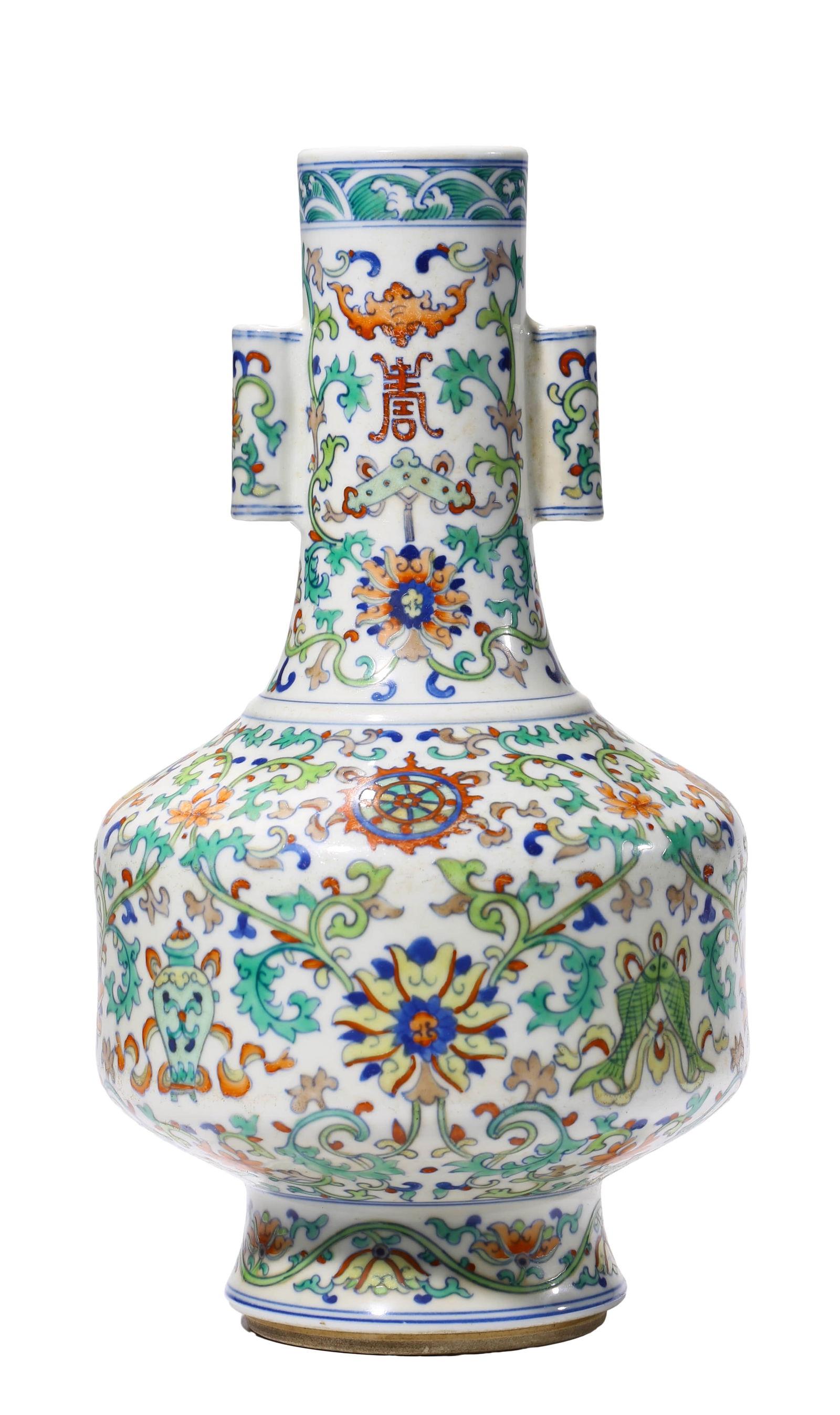 A DOUCAI 'FLOWER AND EIGHT