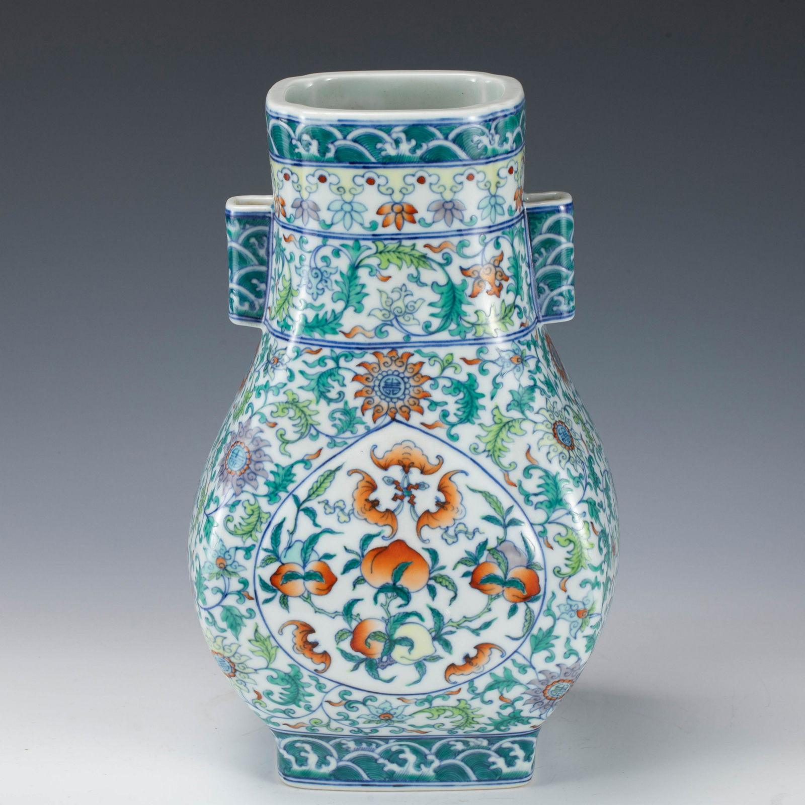 A DOUCAI GLAZE PORCELAIN ZUN