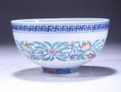 A DOUCAI 'INTERLOCKING FLORAL