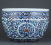 A DOUCAI 'INTERLOCKING FLORAL'