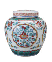 A DOUCAI 'LOTUS' JAR<br>A DOUC