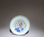A DOUCAI PLATE<br>A Doucai Pla