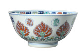 A DOUCAI 'SANSKRIT AND FLORAL'
