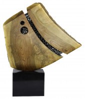 A DOUG AYERS BLACK WALNUT CARV