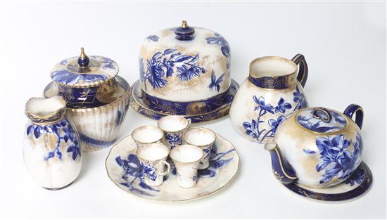 A Doulton Burslem Flow Blue