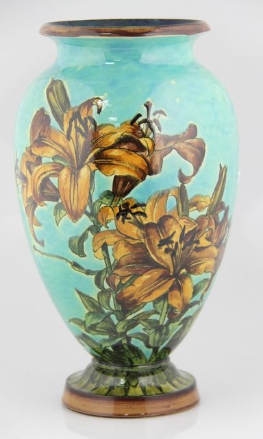 A Doulton Lambeth faience vase