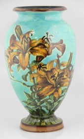 A Doulton Lambeth faience vase