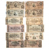 A DOZEN NICE CONFEDERATE NOTES