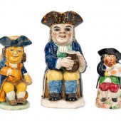 A Dr. Johnson Toby Jug and Two