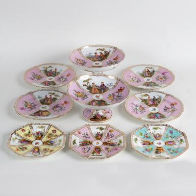 A Dresden part dessert service,
