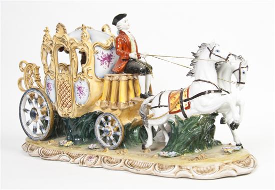 * A Dresden Porcelain Figural Group