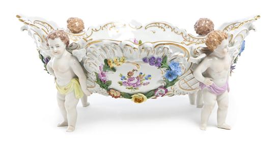 *A Dresden Porcelain Footed