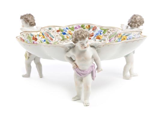 *A Dresden Porcelain Footed