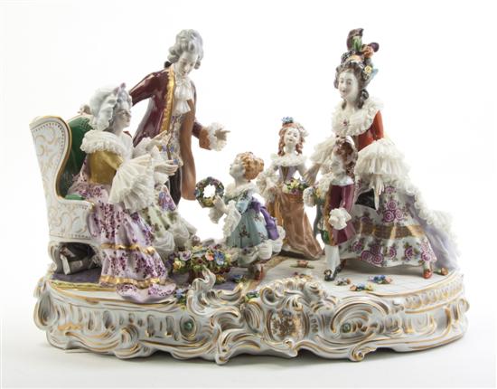 * A Dresden Porcelain Lace