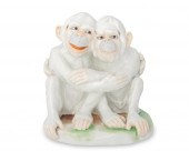 A DRESDEN PORCELAIN PAIR OF MO