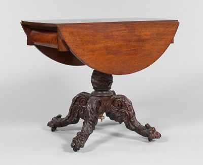 A Drop Leaf Games Table American