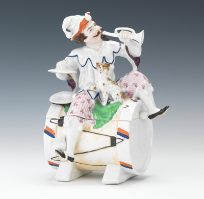 A Drum Motif Figural Tobacco