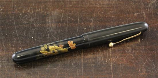 A Dunhill Namiki lacquered lever