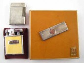 A Dunhill pig skin cigarette c