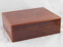 A Dunhill ripple mahogany humidor